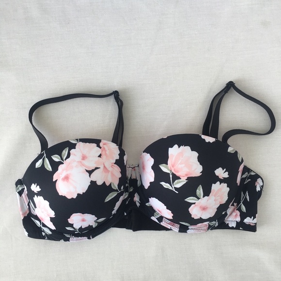 PINK Victoria's Secret Other - Pink Floral Wear Everywhere Multi-Way Push-Up Bra